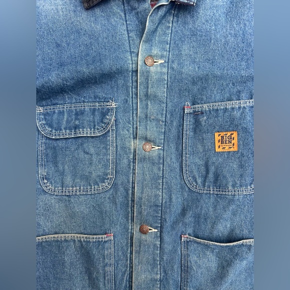 **SOLD** Vintage Denim Chore Jacket - Picture 5 of 7